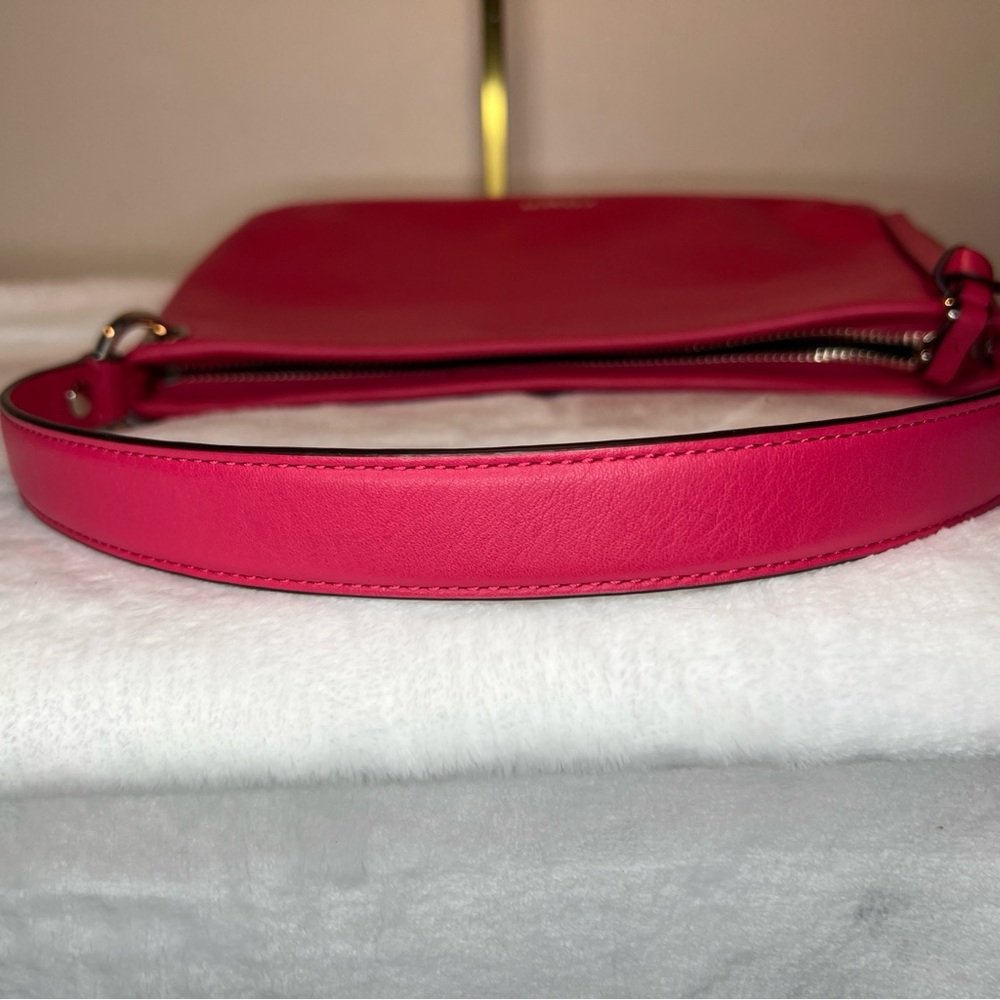 Coach Poppy Red Legacy Leather Double Gusset - Picture 3 of 9